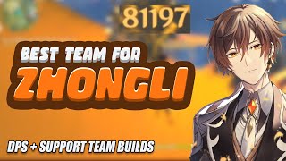 BEST TEAM FOR ZHONGLI  Genshin Impact [upl. by Kent]