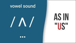 Vowel Sound  ʌ  as in quotusquot American English Pronunciation [upl. by Anoirb]