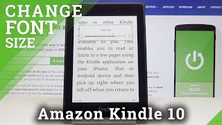 How to Change Font Size in Amazon Kindle 10  Update Font [upl. by Galvin]