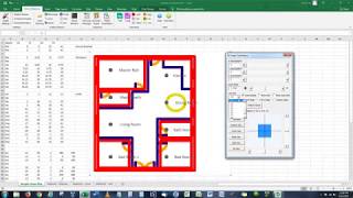 3 Ways to Draw and Create a Floorplan In EXCEL like CAD with Examples [upl. by Inail]