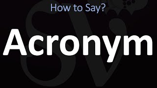 How to Pronounce Acronym CORRECTLY [upl. by Nevaed]