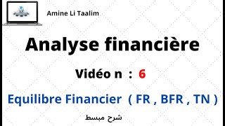 Analyse Financière  Equilibre Financier  FR  BFR  TN [upl. by Ready]