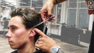 Medium Length Easy To Style Mens Hairstyle With Clipper Over Comb [upl. by Barbuto]