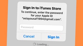 Fix Sign In To iTunes Store Error On iPhone iPad amp iPod  How to Fix Sign In iTunes Error  2021 [upl. by Adian509]