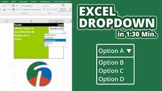 Excel Dropdown Liste erstellen in 130 Min [upl. by Bernita]