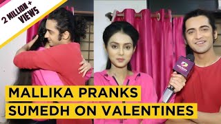 Mallika Singh Aka Radha Pranks Sumedh Mudgalkar Aka Krishna On Valentines  Exclusive [upl. by Ennairb758]