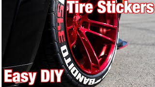 How to Install Tire Stickers Fast and Easy [upl. by Sanyu]