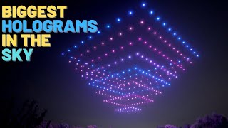 Top 5 Drone Light shows 2021  Biggest Drone Holograms in the SKY [upl. by Sitto]