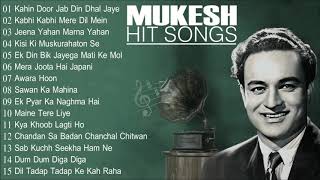 The Melodious  Mukesh Hit Song  Old Bollywood Hits  Mukesh Special  JUKEBOX [upl. by Dnalhsa]