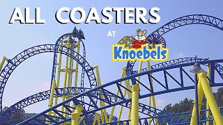 All Coasters at Knoebels  OnRide POVs  Phoenix  Twister  Front Seat Media [upl. by Oirom]