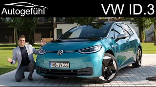 VW ID3 FULL REVIEW driving the new Volkswagen EV ID 3  Autogefühl [upl. by Slin]