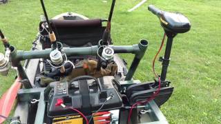 Ascend FS12T Modifications with trolling motor [upl. by Corbie]