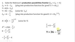 General Equilibrium Robinson Crusoe Economy Solved Problem [upl. by Htidra868]