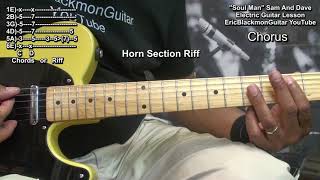 SOUL MAN Sam And Dave Guitar Lesson 1 Steve Cropper Double Stops EricBlackmonGuitar GUITAR LESSONS [upl. by Lilllie]