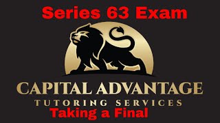 Series 63 Exam Taking a Final BE A SAVAGE [upl. by Kcired778]