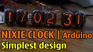 Nixie clock by Arduino  Simplest design [upl. by Enilorak]