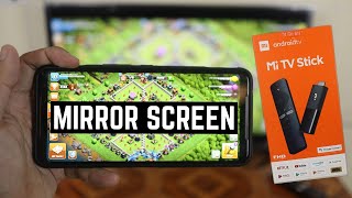 How to Use Screen Mirroring on Xiaomi Mi TV Stick  Chromecast Builtin [upl. by Huey]