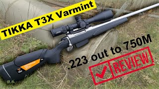 Tikka T3X Varmint 223 Review [upl. by Ahsats]