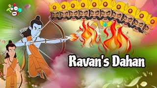 Ravans Dahan  Dussehra Story  Moral Stories  English Cartoon  Animated Bedtime Stories [upl. by Elodia613]