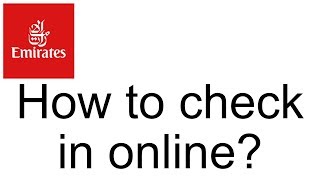 Emirates Airlines How to check in online  Travel FAQ amp Help [upl. by Majka]