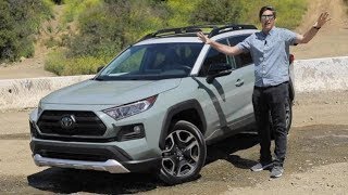 2019 Toyota RAV4 Adventure AWD Test Drive Video Review [upl. by Ahsitak]