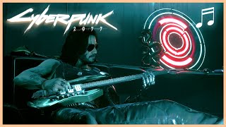 CYBERPUNK 2077 Johnny Silverhand Playing Guitar  Ambient Soundtrack [upl. by Ronacin]