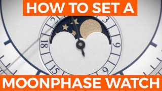 How to Set the Moon Phase on a Watch  Crown amp caliber [upl. by Rois]