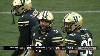 Vanderbilt Football Missouri Highlights 2021 [upl. by Prince]