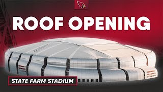 State Farm Stadium Roof Open Timelapse  Arizona Cardinals [upl. by Hanley]