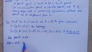 Limit Points In Topology Introduction to topology [upl. by Edobalo]