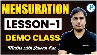 Mensuration 2D amp 3D Demo Class  Mensuration for SSC CGL CHSL CPO MTS  Maths By Pawan Rao Sir [upl. by Arva]