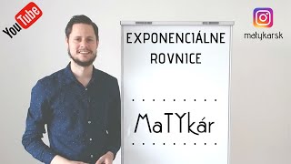 EXPONENCIÁLNE ROVNICE  3 metódy riešenia  príklady [upl. by Bazluke162]