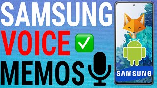 How To Record Voice Memos On Samsung Galaxy [upl. by Aihset]