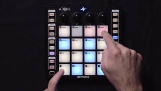 PreSonus ATOM Pad Controller Keyboard mode and changing instrument presets [upl. by Antonius]