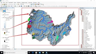 Hydrological modeling in ArcGIS  ArcMap [upl. by Noelopan]