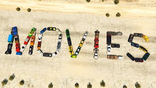 GTA V All Movie amp TV vehicle builds  Total 60 Vehicles [upl. by Yeliak]