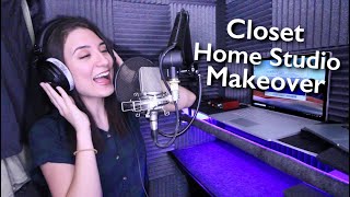 My Closet Home Studio Makeover  Voice Over Recording Booth [upl. by Iru]