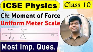 Uniform Meter Rule  Most Important Numerical Question  Moment of Force  Class 10th Physics [upl. by Declan]