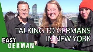 Talking to Germans in New York  Easy German 165 [upl. by Llewen]