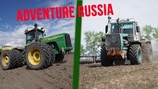 Farming in Russia Kirovets Rostselmash amp Siberia  Farmworldtv on the road [upl. by Rairb]