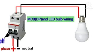 2 Pole MCB DP Wiring Connection [upl. by Veronica]