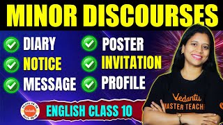 Minor discourses English  Class 10 SSC 2024  Sunaina Maam [upl. by Eenot]