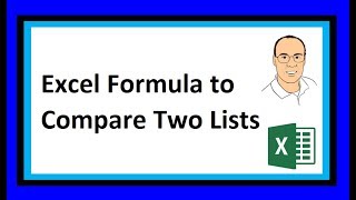 Excel Formula to Compare Two Lists  Excel Magic Trick 1596 Is Item in List [upl. by Kittie241]