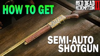 How To get the Semi Automatic Shotgun EARLY Red Dead Redemption 2 Weapons RDR2 [upl. by Aromas]