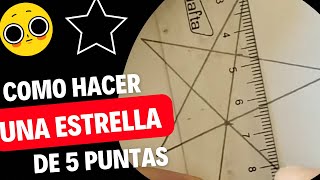 COMO HACER una ESTRELLA de 5 puntas ⭐️ HOW to MAKE a 5 POINT STAR ⭐️ [upl. by Akirret]