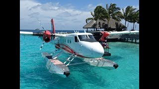 The W Resort Maldives  Seaplane Transfer to Male Airport Maldives [upl. by Ymmas]