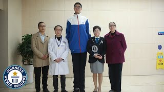 Tallest Teenager  Guinness World Records [upl. by Annaigroeg]