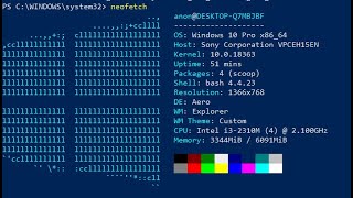 install neofetch on windows [upl. by Land311]