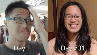 2 Years of Hair Growth in 1 Timelapse [upl. by Barcellona]