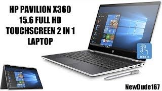 BRAND NEW HP PAVILION X360 156 FULL HD TOUCHSCREEN 2 IN 1 LAPTOP REVIEW [upl. by Shawna98]